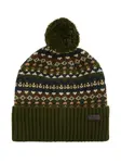 Шапка бини Marlow с узором Barbour, зеленый - фото