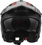 Газовый шлем LS2 of606 drifter, Gray/Red - фото 2