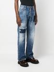 Dsquared2 distressed-effect patchwork jeans, синий - фото 3