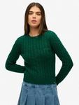 Эссеншиалс слим кэбл свитер Superdry, Sharp Green - фото