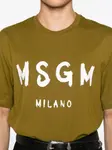 Футболка с логотипом MSGM, зеленый - фото 4