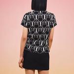 Футболка женская Hermes с рисунком, черный - фото 3