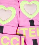 Вышитые лыжные перчатки Stella McCartney Kids, Pink - фото 3