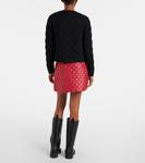 Кардиган с логотипом из стёганой ткани с добавлением шерсти Moncler, черный - фото 3