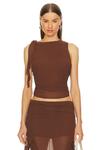 Топ LIONESS Rendezvous, цвет Chocolate - фото