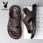 Пляжные сандалии мужские Playboy, черный - фото 5