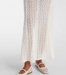 Вязаная макси-юбка Ganni, Egret - фото 5