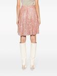 Gemy Maalouf юбка мини с пайетками, розовый - фото 4
