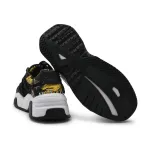 Кроссовки с добавлением кожи Versace, черный - фото 4