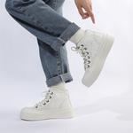 Женские высокие кеды SEMIR, бежевые - фото 9