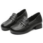 Женские лоферы черные CHINT, коричневый - фото 6