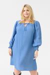 Платье KAFFE CURVE Linna, светло-голубой - фото 2