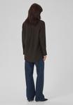 Блуза My Essential Wardrobe Button-down blouse, Espresso W Stripe/Dark Brown - фото 3
