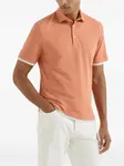 Рубашка поло Brunello Cucinelli, оранжевый - фото 4