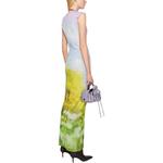 Принтованное макси-платье Acne Studios, фиолетовое - фото 4