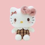 Sanrio Плюшевая кукла Hello Kitty Mocha Plaid Collection высота 19см - фото 4