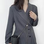 Luxury Care Artisan Workshop Ремень для сумки, Silver White Leather Chain Adjustable[Maximum Length 130cm] - фото 7