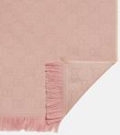 Шерстяной шарф Gg Gucci, Roseate/Pink - фото 5