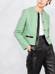 Ferragamo жакет с контрастными вставками, зеленый - фото 3