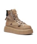 Кожаные кеды Матильда Inuikii, коричневый - фото