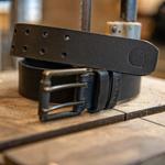 Кожаный ремень Carhartt с двойной пряжкой, Black - фото 6