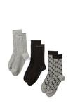 Носки MONOGRAM 3 PACK KARL LAGERFELD, черный - фото 4