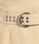 Замшевая мини-юбка Chloé, Sleepy Beige - фото 4