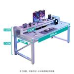 Компьютерный стол Yiman 100x60 см с полкой Carbon Fiber Tech White - фото 6