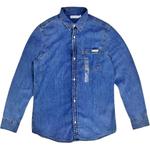 Calvin Klein Мужская синяя рубашка - фото