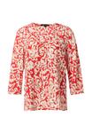 Блуза MIT V-AUSSCHNITT comma, коралл - фото 2