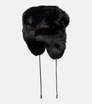 Шапка из искусственного меха Goldbergh, Black - фото 4