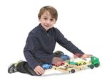 Melissa & Doug, Автомобиль и эвакуатор, деревянная игрушка - фото 3