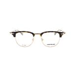 MONTBLANC Очки с овальной оправой, Tortoiseshell Gold - фото 3