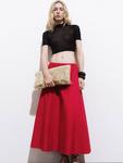 Короткая юбка миди Creta Plain Mango, Red - фото 7
