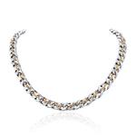 Титановый стальной ожерелье на ключицу Unisex TEEX, золотой - фото 11