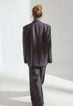 Брюки NA-KD WIDE SUITING, Dark Grey - фото 4