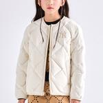 Детская утепленная куртка MLB, Ecru - фото 4