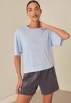 Футболка Next ACTIVE CREW NECK LIGHTWEIGHT BOXY SHORT SLEEVE , Blue - фото 2