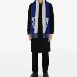 Burberry Шерстяной вязаный шарф Unisex Blue - фото 10