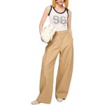 Хлопковые брюки палаццо Acne Studios, черный - фото 9