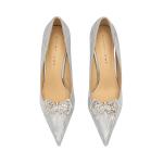 Ainer-cat Ainer cat Slim Heel High Heels 8cm Women's Silver - фото 4