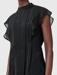Текстурированное мини-платье Fleur AllSaints, Black - фото 6