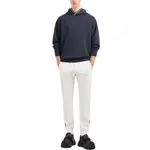 Лонгслив худи с лого джаккард EMPORIO ARMANI, синий - фото 4