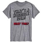 Футболка с графическим рисунком Big & Tall Thats A Horrible Idea License - фото