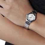 Часы CASIO Quartz Waterproof White Analog, белый - фото 4
