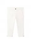 Детские чиносы Mango Kids, White - фото
