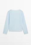 Джемпер Massimo Dutti BOAT NECK WITH RAGLAN SLEEVE, Blue - фото 7