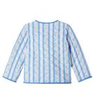 Хлопковый жакет Susana в полоску с цветочным принтом La Coqueta, Blue Floral Stripe - фото 4