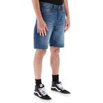 Джинсовые шорты мужские джинсовые синие Evisu, синий - фото 7