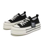 Футболка Легкие Низкие Топсайдеры на Платформе для Увеличения Роста Женские Komanic, KM-GC-J-1 Черный - фото 4